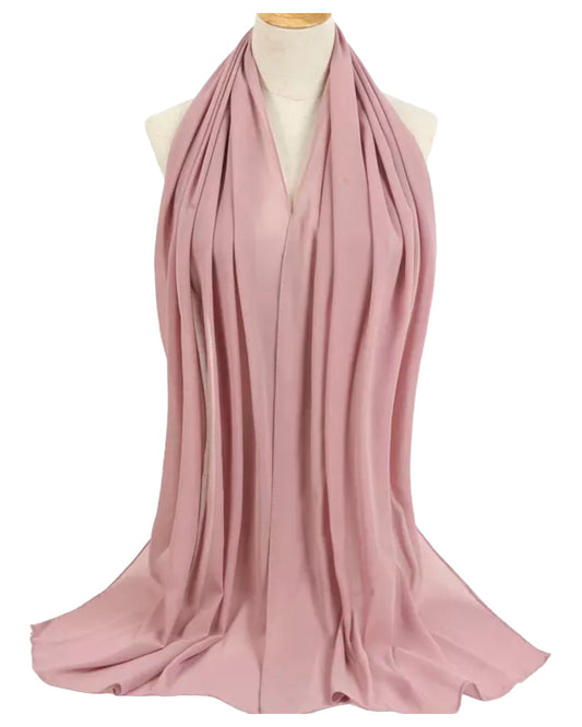 Blush Pink Chiffon Scarf